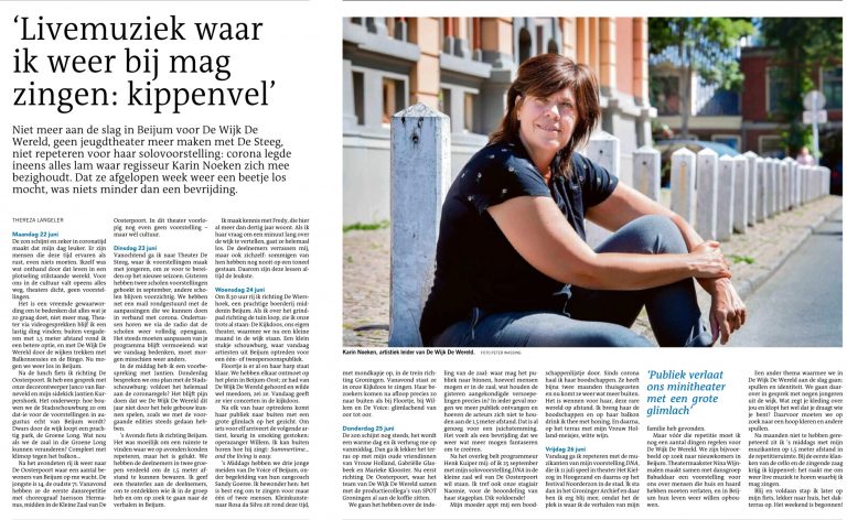 Corona dagboek van Karin