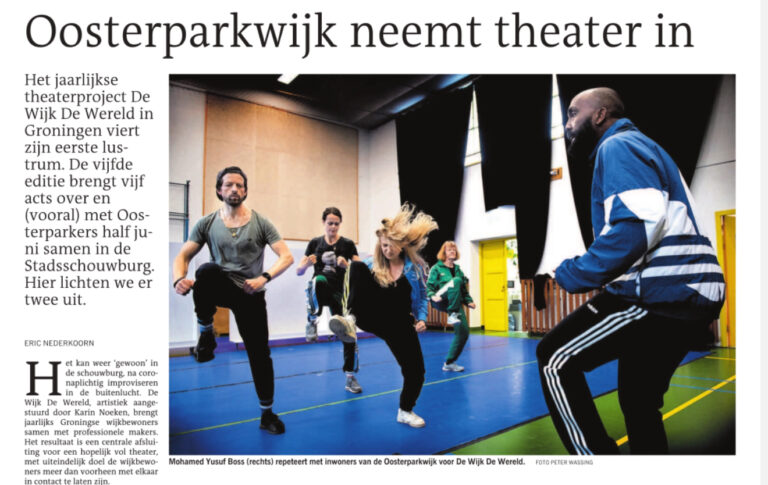 “Oosterparkwijk neemt theater in”